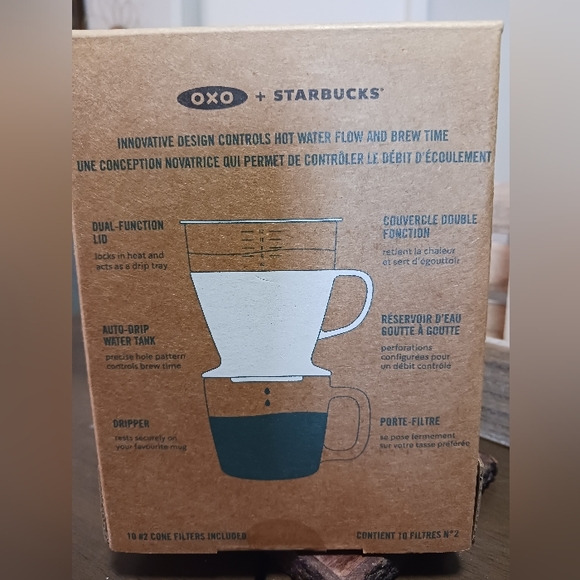Starbucks pour over coffee maker -oxo - Picture 3 of 3